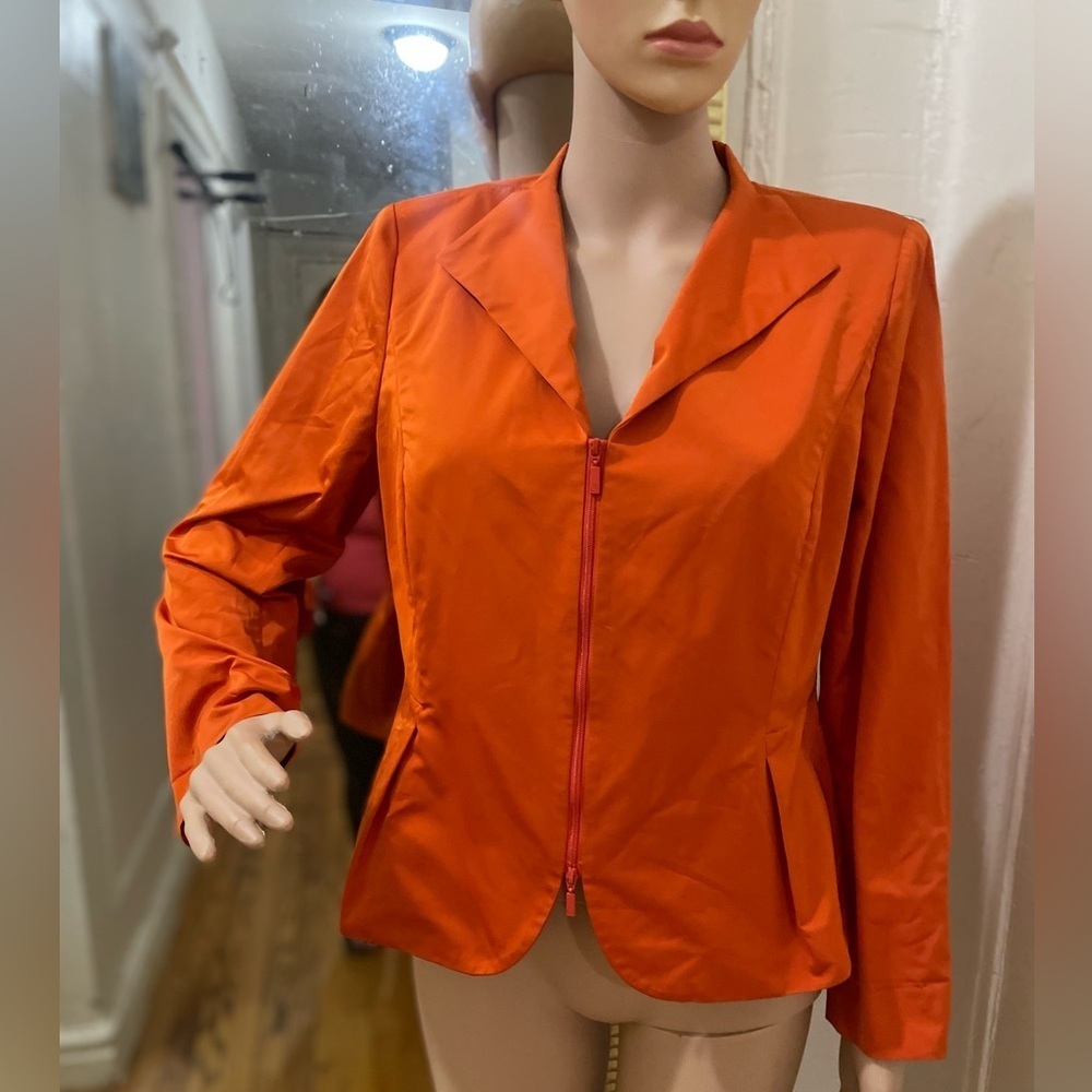 Lafayette 148 Elegant Women's Orange Blazer